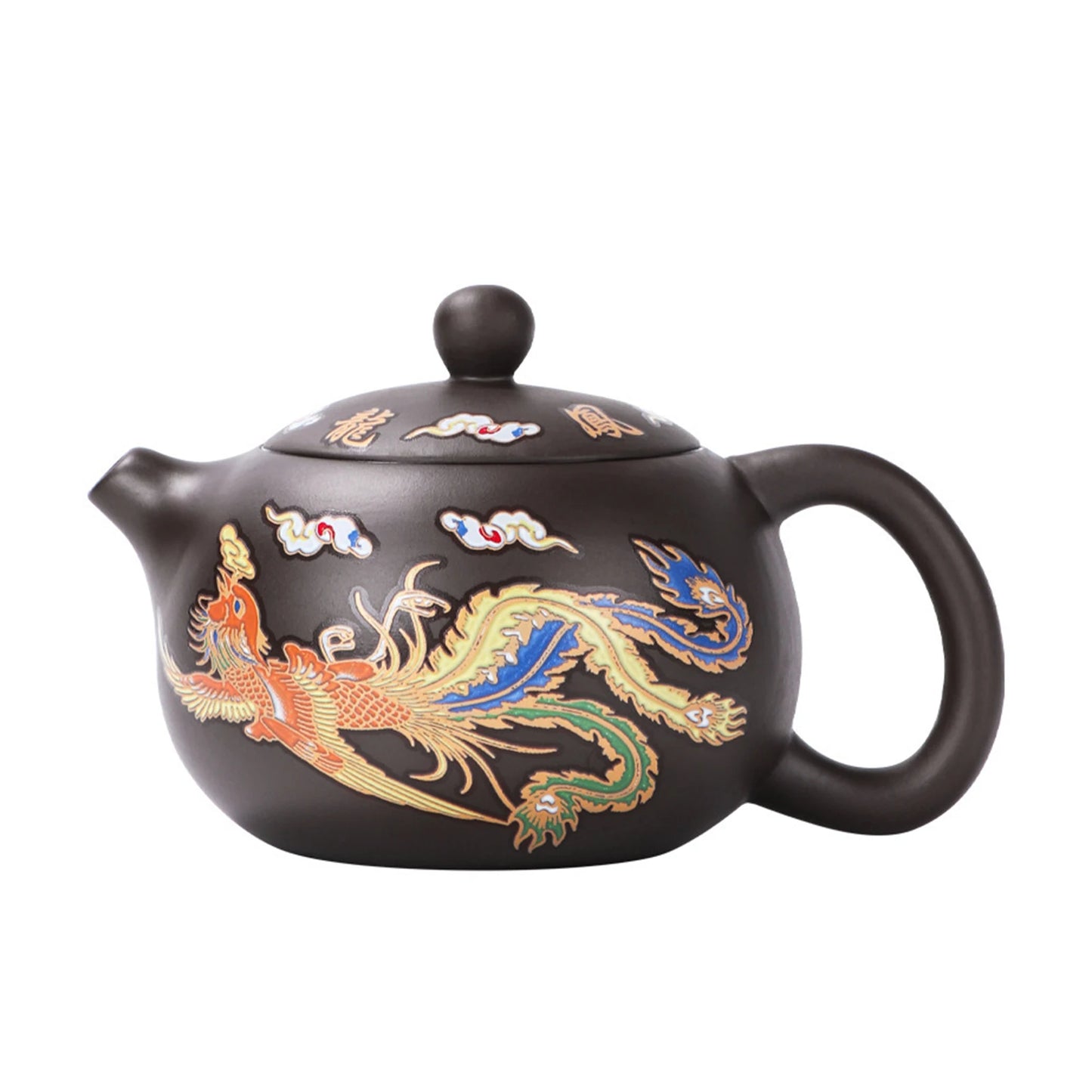Color-Changing Purple Clay Teapot 3PC Set