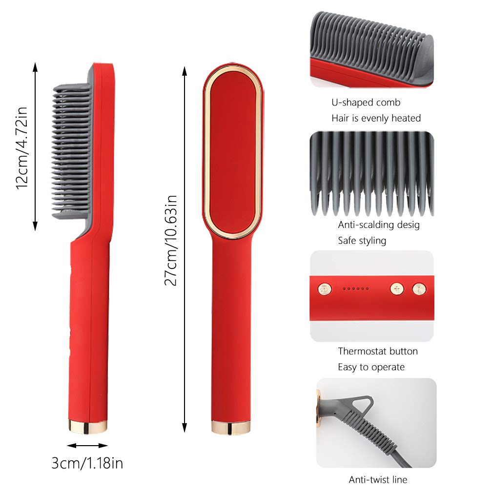 Ceramic Hair Straightener Brush