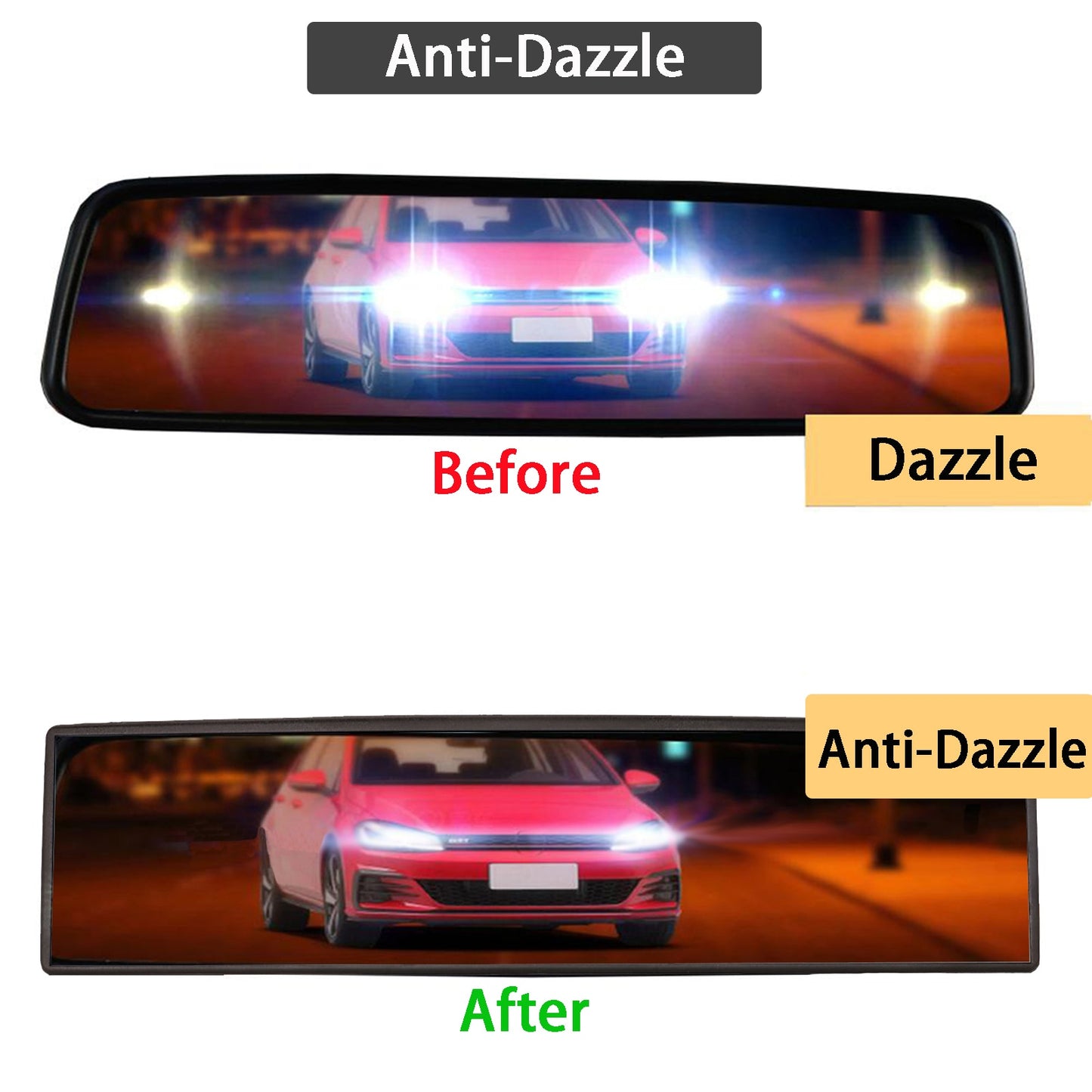 Panoramic Wide Angle Car Rear View Mirror
