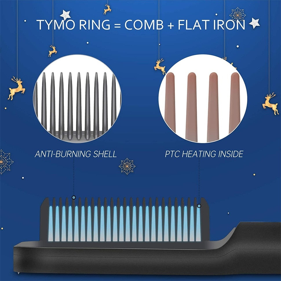 Ceramic Hair Straightener Brush