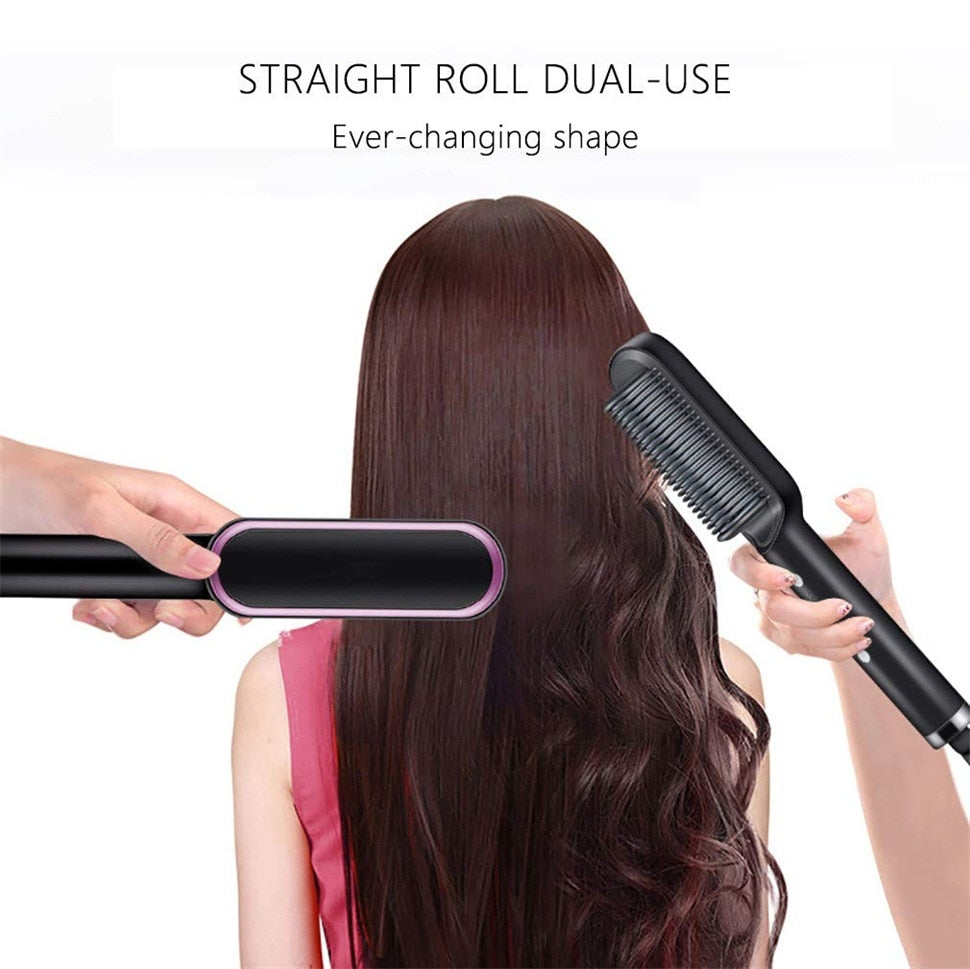 Ceramic Hair Straightener Brush