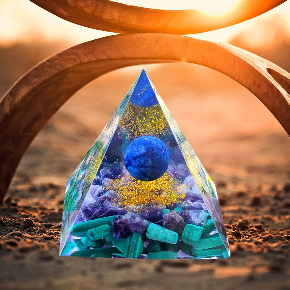 Lapis Lazuli Amethyst Pyramid